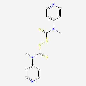 Chemical structure of N,N′-Dimethyl N,N′-di(4-pyridinyl)thiuram disulfide