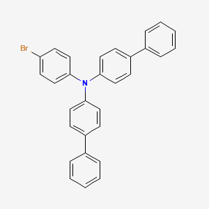 Chemical structure of N,N-Bis(4-biphenylyl)-N-(4-bromophenyl)amine