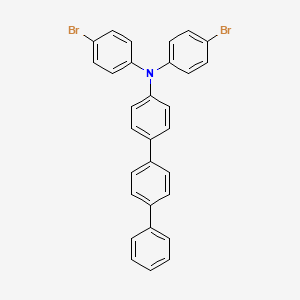 Chemical structure of N,N-Bis(4-bromophenyl)-[1,1':4',1''-terphenyl]-4-amine