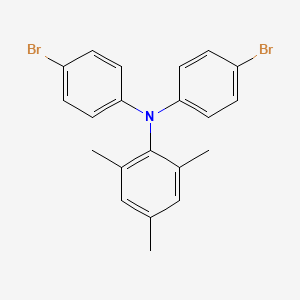 Chemical structure of N,N-Bis(4-bromophenyl)-2,4,6-trimethylaniline