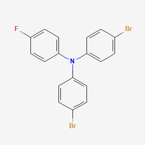 Chemical structure of N,N-Bis(4-bromophenyl)-4-fluoroaniline