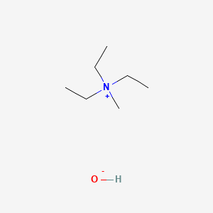 Chemical structure of Triethylmethylammonium hydroxide