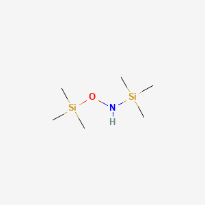 Chemical structure of N,O-Bis(trimethylsilyl)hydroxylamine