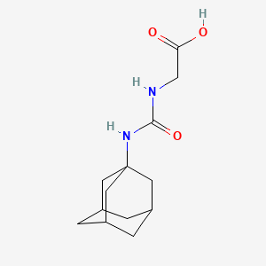 Chemical structure of N-[(1-Adamantylamino)carbonyl]glycine