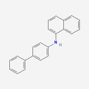 Chemical structure of N-(4-Biphenylyl)-1-naphthylamine