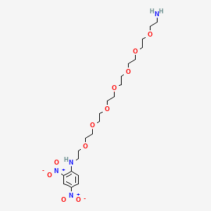 Chemical structure of Dnp-peg7-NH2