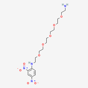 Chemical structure of Dnp-peg5-NH2