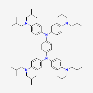 Chemical structure of N1,N1'-(1,4-Phenylene)bis(N1-(4-(diisobutylamino)phenyl)-N4,N4-diisobutylbenzene-1,4-diamine)
