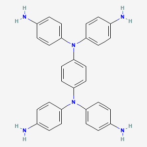Chemical structure of 1,4-Benzenediamine, N1,N1,N4,N4-tetrakis(4-aminophenyl)-
