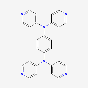 Chemical structure of N1,N1,N4,N4-Tetra(pyridin-4-yl)benzene-1,4-diamine
