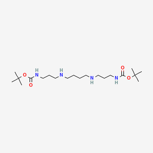 Chemical structure of N1,N12-Di-boc-spermine