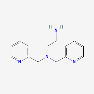 Chemical structure of 1,2-Ethanediamine, N,N-bis(2-pyridinylmethyl)-