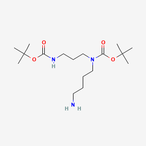 Chemical structure of N1,N4-Bis-Boc-spermidine