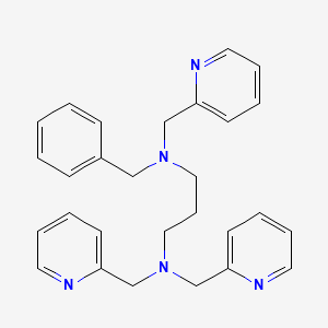 Chemical structure of N1-Benzyl-N1,N3,N3-tris(pyridin-2-ylmethyl)propane-1,3-diamine