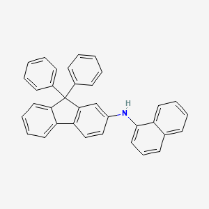Chemical structure of N-1-Naphthalenyl-9,9-diphenyl-9H-fluoren-2-amine
