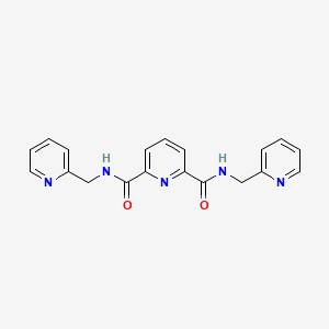 Chemical structure of N2,N6-Bis(pyridin-2-ylmethyl)pyridine-2,6-dicarboxamide
