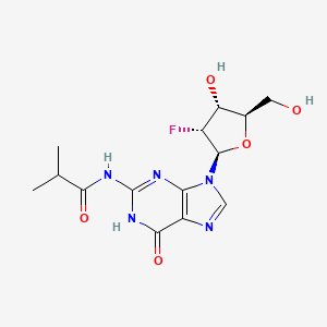 Chemical structure of N2-Isobutyryl-2'-Fluoro-2'-deoxyguanosine