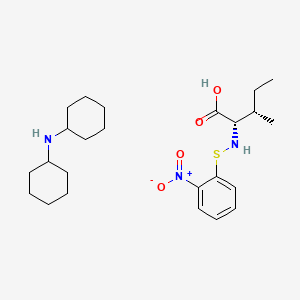 Chemical structure of N-2-Nitrophenylsulfenyl-L-isoleucine Dicyclohexylammonium Salt