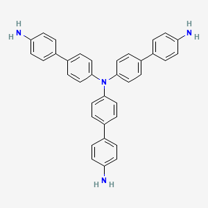 Chemical structure of N4,N4-bis(4'-amino-[1,1'-biphenyl]-4-yl)-[1,1'-biphenyl]-4,4'-diamine