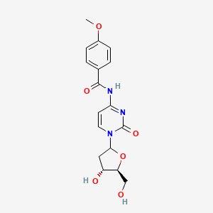 Chemical structure of N4-Anisoyl-2'-deoxycytidine