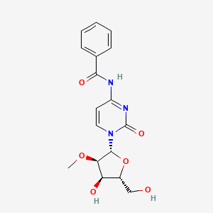 Chemical structure of N4-Benzoyl-2'-O-methylcytidine