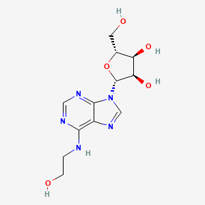 Chemical structure of N6-(2-Hydroxyethyl)adenosine
