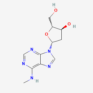 Chemical structure of N6-Methyldeoxyadenosine