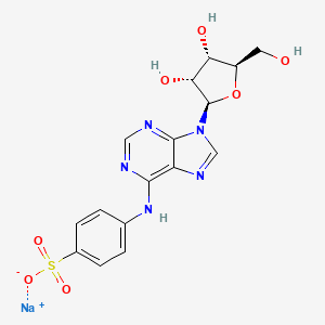 Chemical structure of N6-p-Sulfophenyladenosine