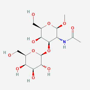 Chemical structure of N-Acetyl-3-O-B-D-galactopyranosyl-B-D-GA