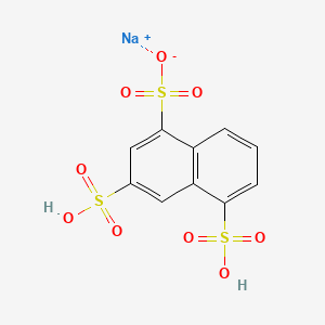 Chemical structure of Naphthalene-1,3,5-trisulfonic acid, sodium salt(1:1)