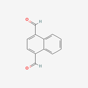 Chemical structure of Naphthalene-1,4-dicarbaldehyde