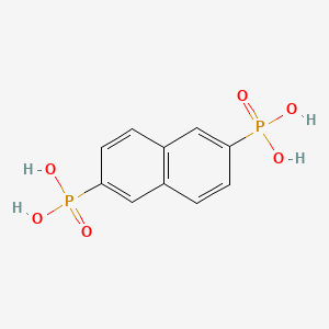Chemical structure of Naphthalene-2,6-diyldiphosphonic acid