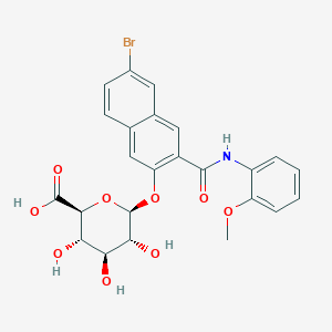 Chemical structure of Naphthol AS-BI β-D-Glucuronide