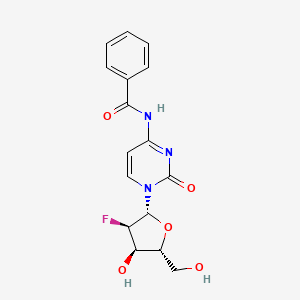 Chemical structure of N-Benzoyl-2′-deoxy-2′-fluorocytidine