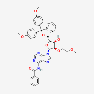 Chemical structure of N-Benzoyl-5'-O-dmtr-2'-O-(2-methoxyethyl)-adenosine