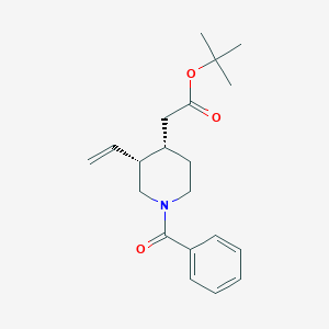 Chemical structure of N-Benzoylmeroquinene tert-Butyl Ester