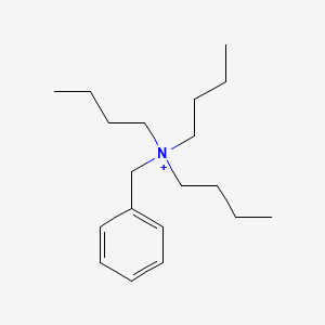 Chemical structure of N-Benzyl-N,N-dibutylbutan-1-aminium bromide