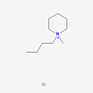 Chemical structure of 1-Butyl-1-methylpiperidinium bromide