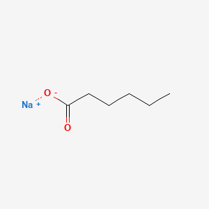 Chemical structure of Sodium hexanoate