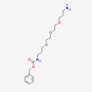 Chemical structure of N-Cbz-4,7,10-Trioxa-1,13-tridecanediamine