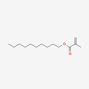 Chemical structure of Decyl methacrylate