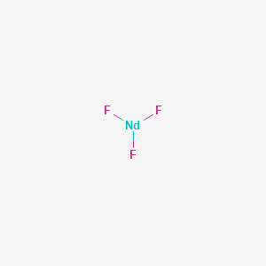 Chemical structure of Neodymium fluoride (NdF3)