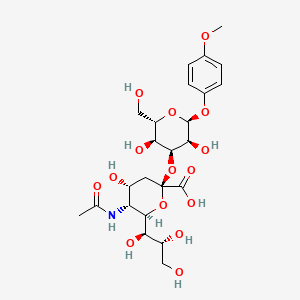 Chemical structure of Neu5Acα(2-3)Galβ MP Glycoside