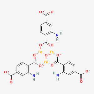 Chemical structure of NH2-MIL-88B(Fe)