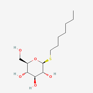 Chemical structure of n-Heptyl β-D-thioglucoside