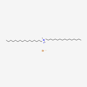 Chemical structure of Dihexadecyldimethylammonium bromide