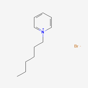 Chemical structure of N-hexylpyridinium bromide