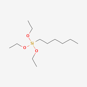 Chemical structure of N-Hexyltriethoxysilane