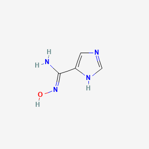 Chemical structure of N-Hydroxy-1H-imidazole-5-carboximidamide