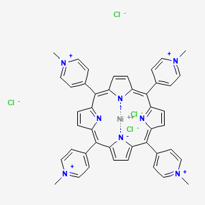 Chemical structure of Ni(ii) meso-?Tetra(n-?methyl-?4-?pyridyl) porphine tetrachloride